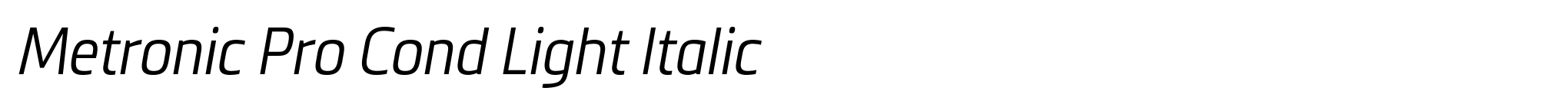 Metronic Pro Cond Light Italic image